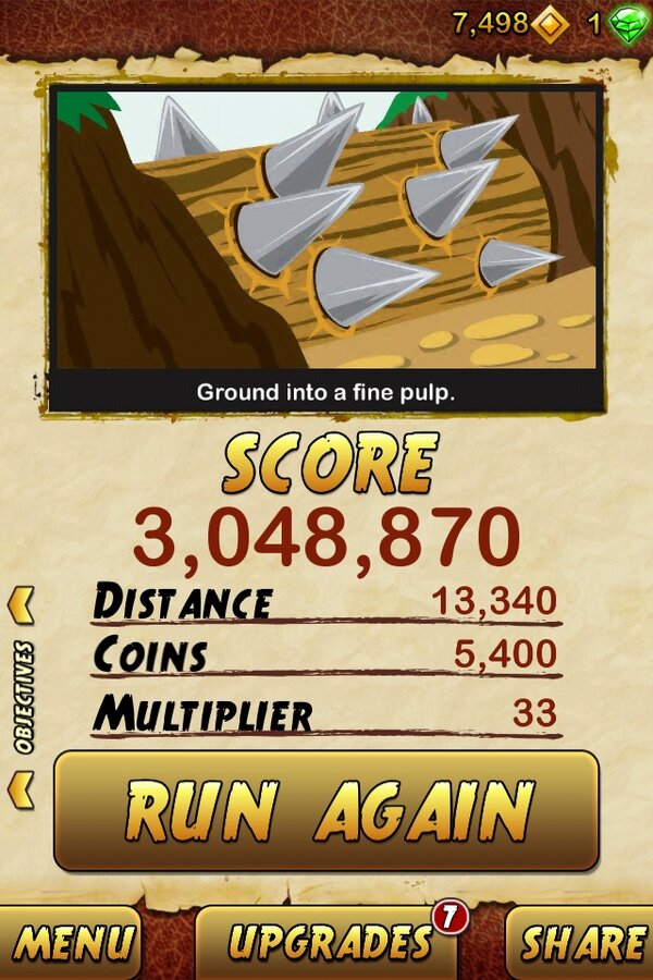 vgafay's tweet photo. I got 3048870 points while escaping from a Giant Demon Monkey. Beat that! http://t.co/HBxqCXixJP http://t.co/yaQgw6TO75