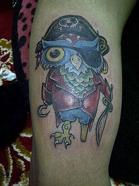 CingsTATTOO's tweet photo. Pirates owl , done by @uchansinatra http://t.co/QZQHXLpVHr