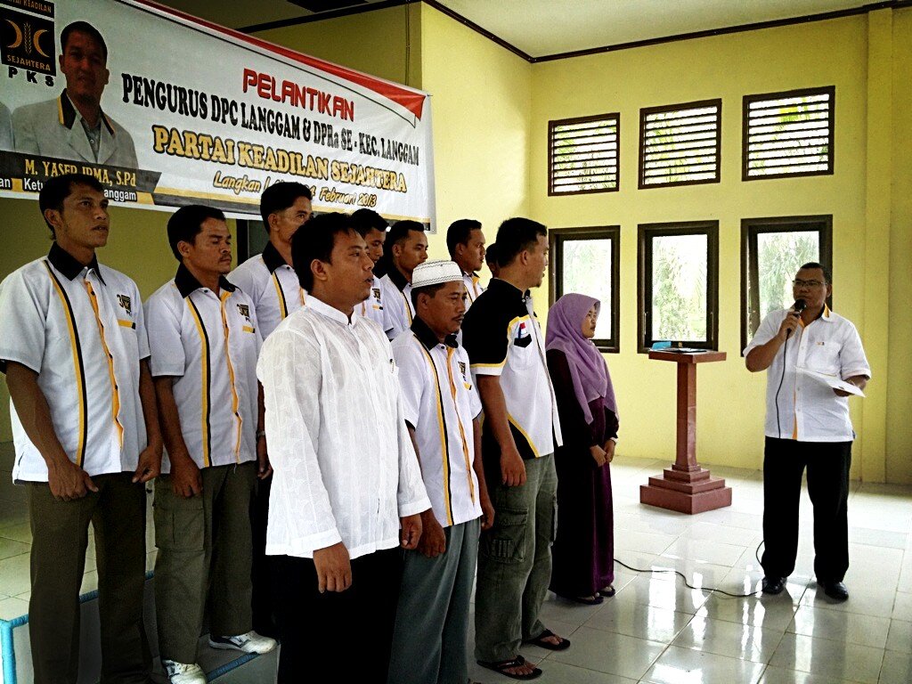 Pelantikan DPC dan DPRa se-kecamatan Langgam Kab. Pelalawan, Riau