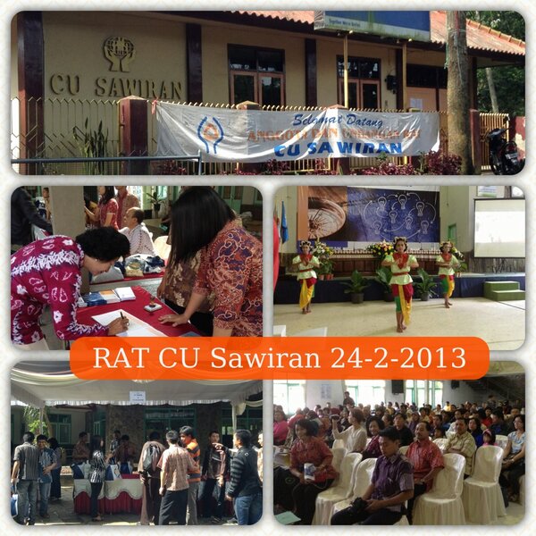 MVOmicro's tweet photo. An impression of the #CUSawiran #AnnualMemberMeeting ( #RAT) which was held today. #MicroInsurance #Indonesia http://t.co/AmdnX348LR