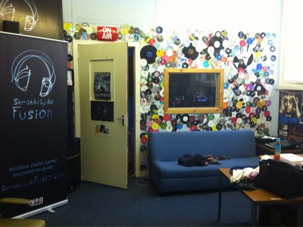 rootedbynature's tweet image. @srachart this is our @StrathFusion wall of CDs!! #studentstuff