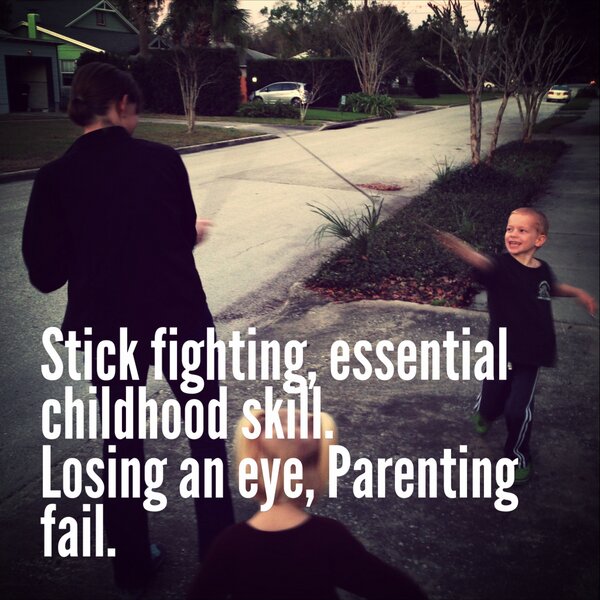 funkeemunkee's tweet image. Stick fighting     @madewithOver #textography