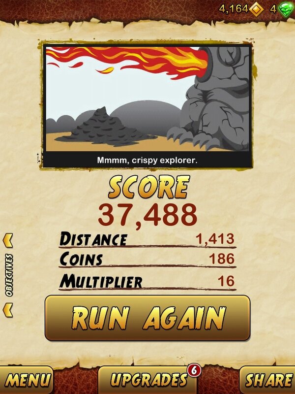 monicasutton's tweet image. I got 37488 points while escaping from a Giant Demon Monkey. Beat that! bit.ly/TempleRun2@:@