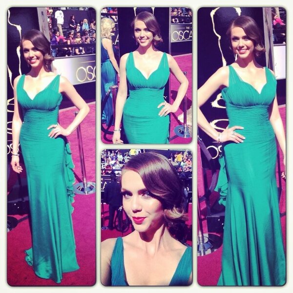 MitzyDesigns's tweet photo. @jessicacarrillo looking gorgeous in one of our dresses @MitzyDesigns for #Oscars2013 lovely! http://t.co/zlt6QeQqn8