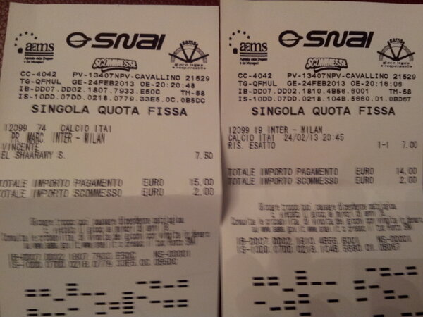 mtobia92's tweet photo. Doppio incasso stasera..! http://t.co/chmYMBjkn2