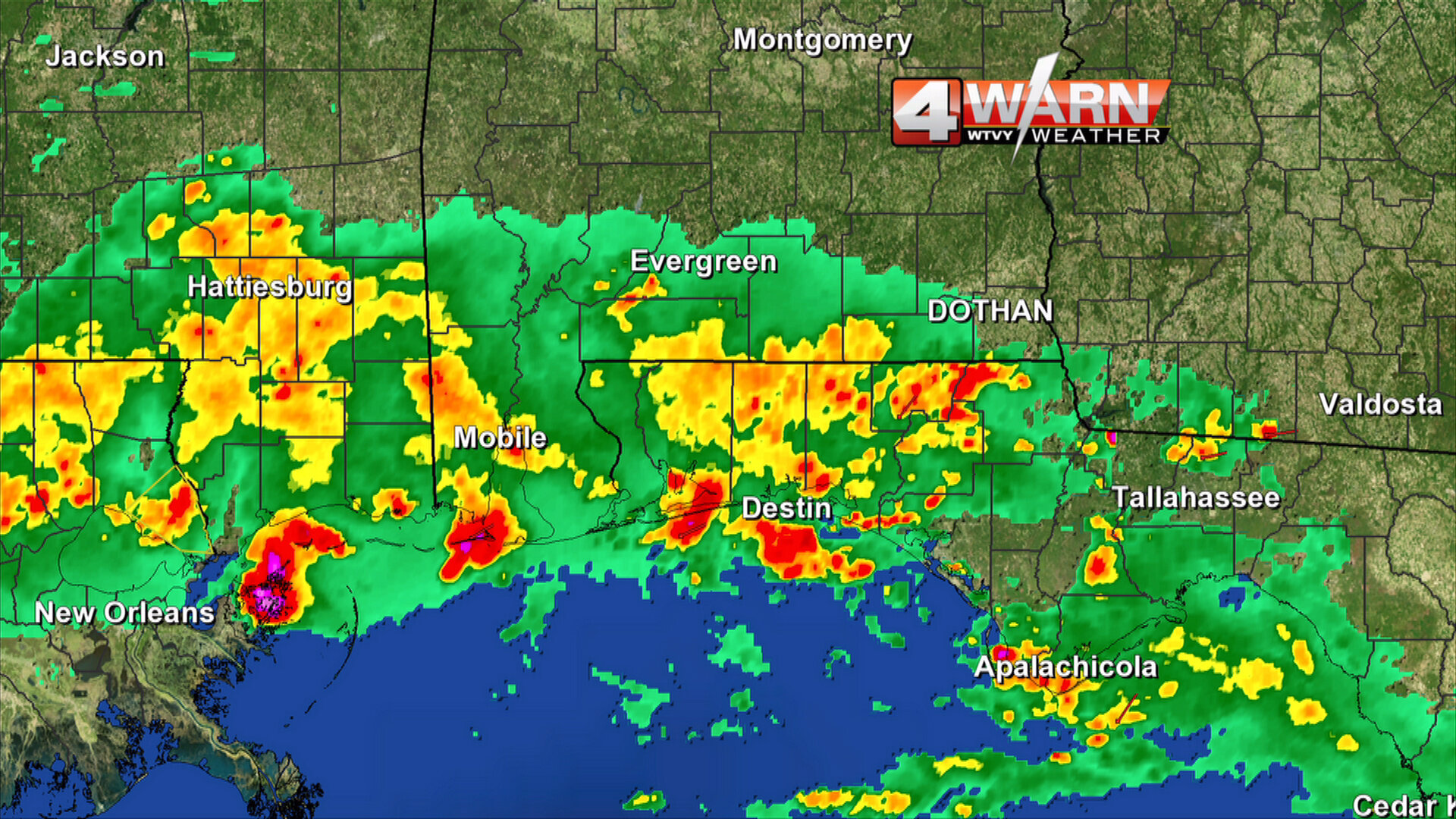 WTVY Creative on Twitter "4Warn Weather Radar as of 1045pm...rain and