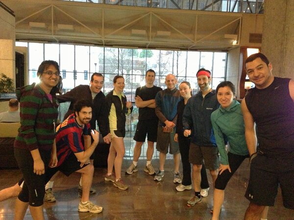 shoha99's tweet image. #cscw2013 #fitness team is ready~~~