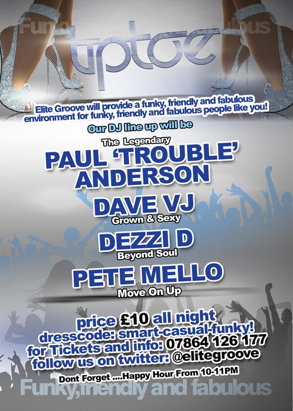 68Lacey's tweet photo. The line up is big don't miss out on our Funky, Friendly &amp; Fabulous night! http://t.co/veq8VsHxny