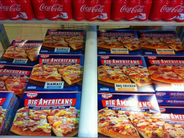 JumboAssendorp's tweet photo. 2 Big American pizza's 2 voor 3,50 euro http://t.co/91FtcM8Z93