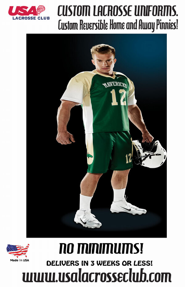 Custom Lacrosse Uniforms and Reversible Pinnies!