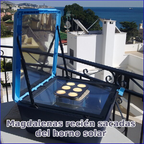 Cielo despejado hoy ☀ Magdalenas de limón en el horno #solar Sun Cook #ecologia