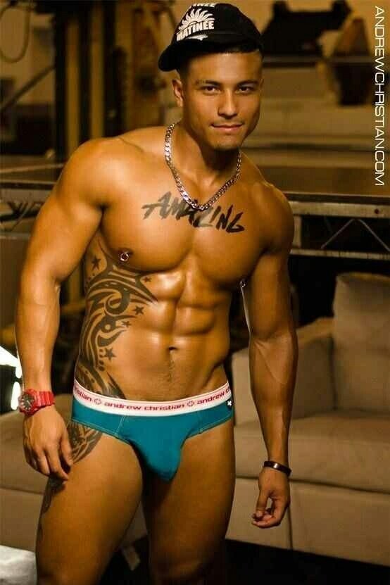 Black gay latino man
