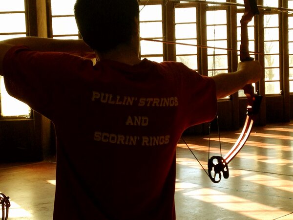 OKWildlifeDept's tweet photo. Cool shirt from Western Heights! "Pullin' Strings and Countin' Rings" #OKNASP http://t.co/crJTeNNp