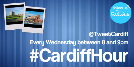 TweetCardiff's tweet image. Just use the hashtag #CardiffHour tonight between 8 and 9 and tweet about your local business, cause, event or news!