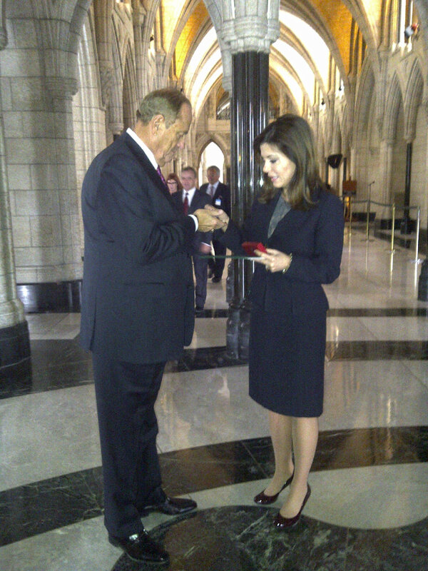 MT "<a href="/bostonpizza/">Boston Pizza</a>:<a href="/JTreliving/">Jim Treliving</a> receiving The Queen Elizabeth Diamond Jubilee Medal in Ottawa today " SOO proud of Jim!