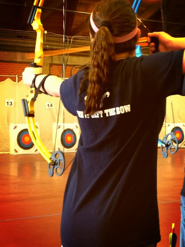 OKWildlifeDept's tweet photo. Haha shirts from St. Elizabeth! "It was a 10 when it left the bow!" #OKNASP http://t.co/GcMzXSRW