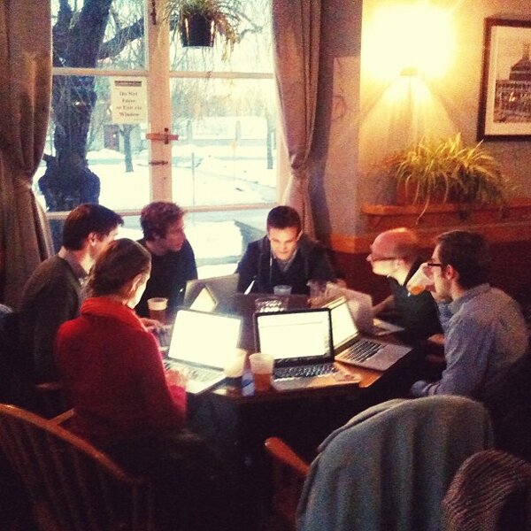 Wednesday evening hackathon with fellow <a href="/MITbeehive/">Beehive Cooperative</a> teams #StartupLife #Entrepreneurs