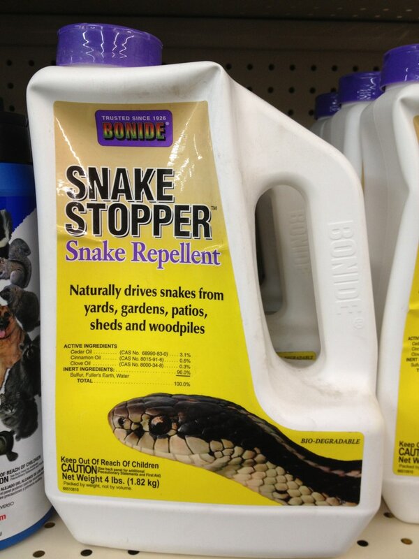 The warm weather makes me think it is time to repel snakes soon ...or brother in law