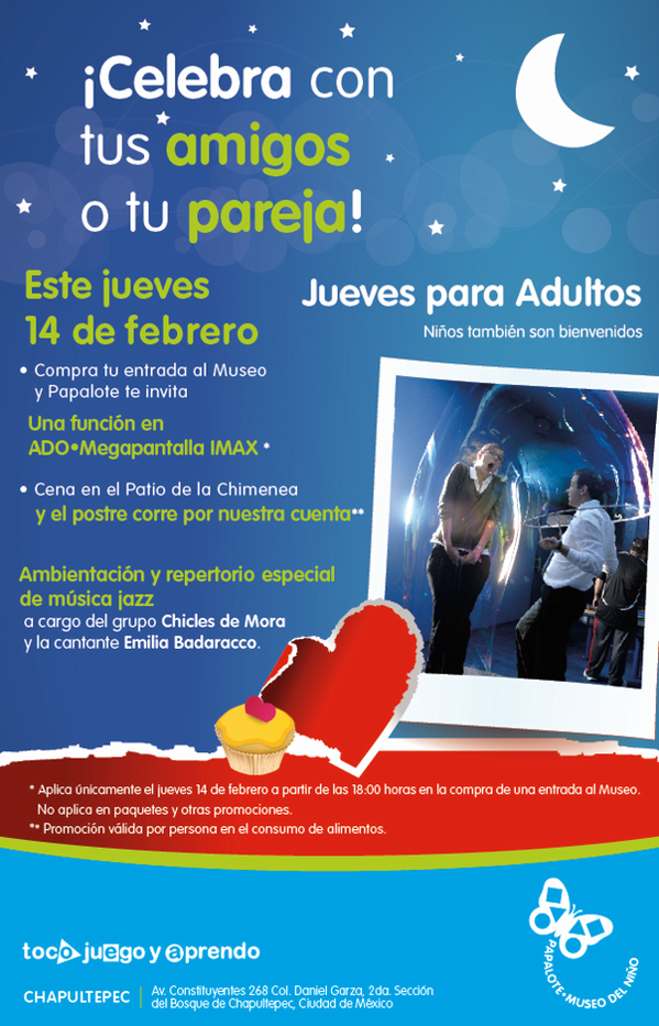 travel_gaia's tweet photo. Este 14 de Febrero @Papalote_Museo tiene algo especial para celebrarlo Visita #DF  @MexDFturismo @project6 http://t.co/qt66KLMh