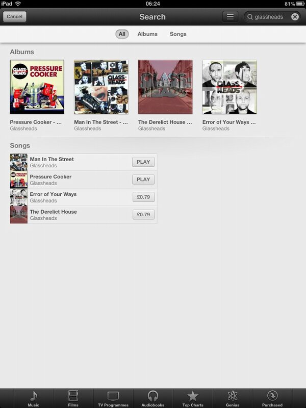 GlassHeadsMusic's tweet photo. All of our #singles are now available @iTunesMusic can't wait to release the album! X http://t.co/NZOni2BB