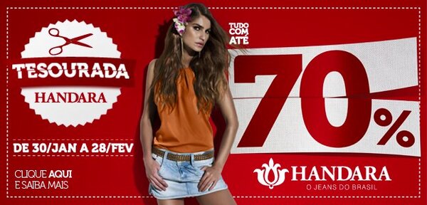 iguatemibosque's tweet photo. Você sabia que, até o dia 28/02, a @HandaraJeans tem descontos de até 70%? Conheça a #TesouradaHandara - http://t.co/laNcBB8d