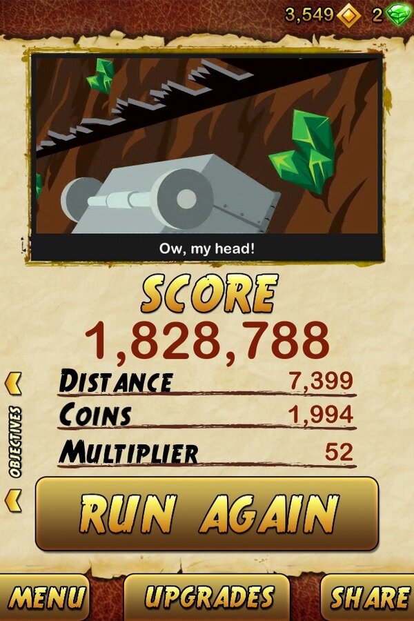 akthar19's tweet image. I got 1828788 points while escaping from a Giant Demon Monkey in Temple Run 2. Beat that! bit.ly/TempleRun2