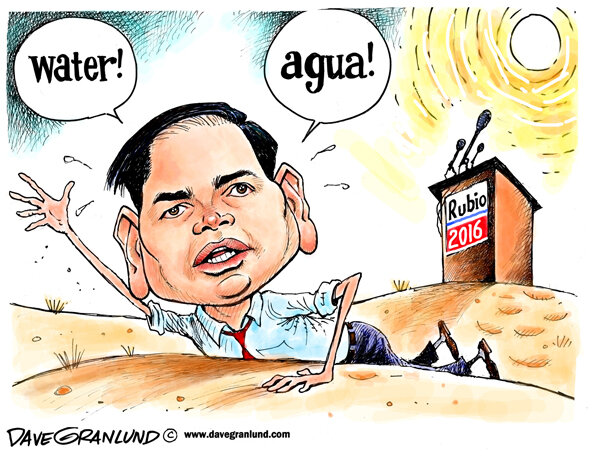 4speech's tweet photo. WE JOKE about #RubioWater but his RW #agenda will "dry up" his quest to be President in 2016. http://t.co/BGhmbwAo