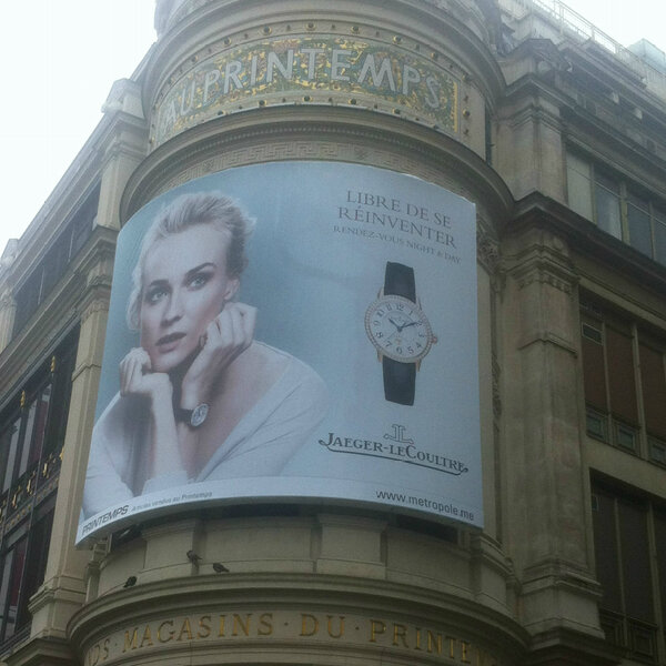 jaegerlecoultre's tweet photo. Rendez-Vous spotted! @Printemps #RendezVous #DianeKruger #Paris #ReinventYourself http://t.co/gs5OIroL