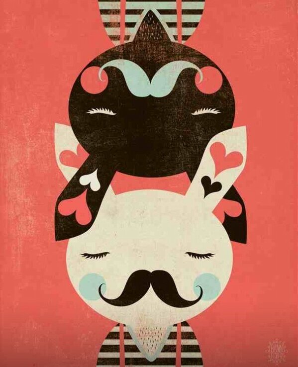 We love this super cute valentines illustration by <a href="/andrewbannecker/">Andrew Bannecker</a>