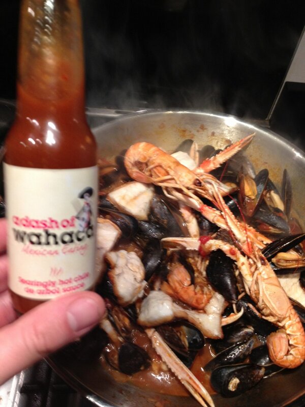 BROWNEDOG's tweet photo. @thomasinamiers valentines dinner consists of Mexican fish stew with de Arbol sauce thnx great sauce. http://t.co/Rjir5fO8