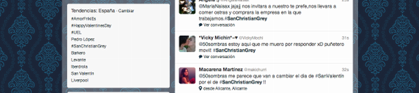 50sombras's tweet photo. Queridos Greysessed, me complace anunciaros que... #SanChristianGrey es Trending Topic gracias a vosotros♥♥♥♥♥♥♥♥♥♥♥♥ http://t.co/KwGa0dSs