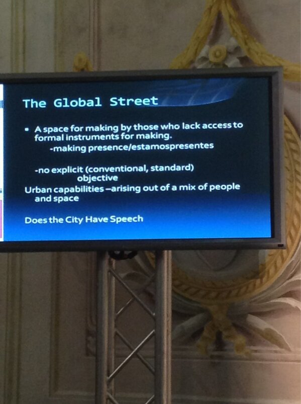 thomasseifert's tweet image. Saskia Sassens solution: the global street #Durnstein -- ok, finally signing off from #Durnstein