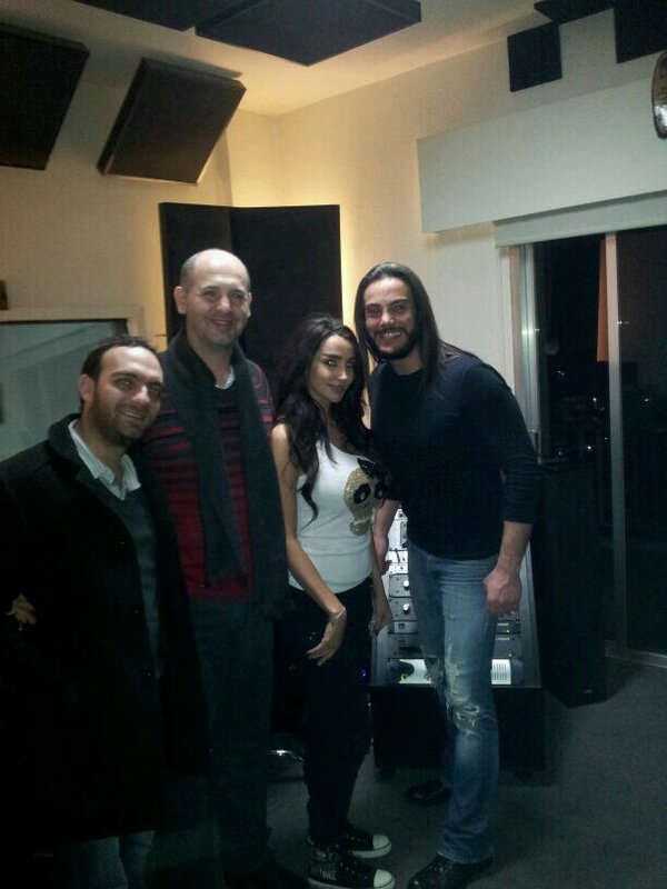 studioeliesaba's tweet photo. working on a new hit with osane for amanda in studio elie saba http://t.co/CPrTunYN