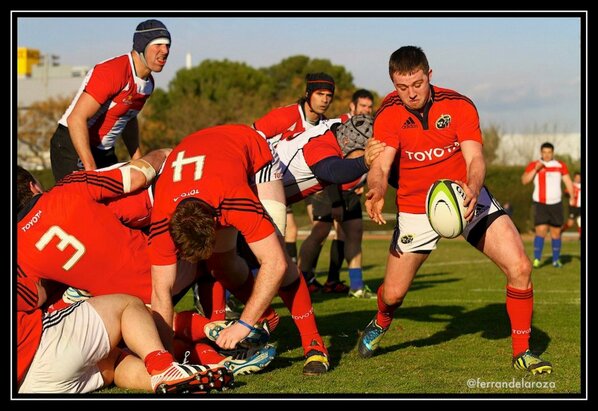 KilrushRFC's tweet image. Brian Haugh in action for Munster Rugby Development side in Barcelona
