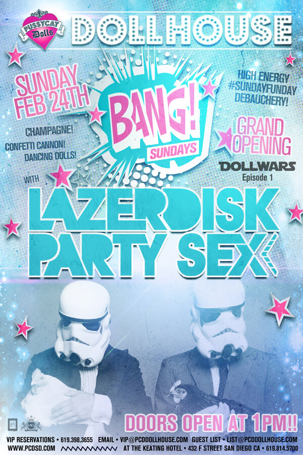 pcddollhouse's tweet image. #BANGsundays 2.24 Headliners @Lazerdisk gonna Set it off. 100% chance of champagne showers and Sexy Women #LetsBang!
