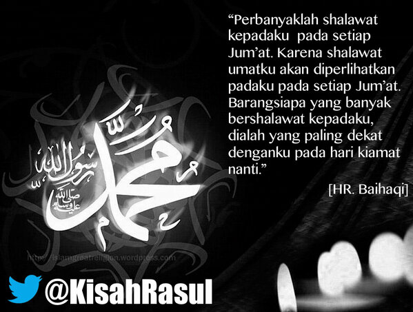 ademumu's tweet photo. RT @KisahRasul: http://t.co/O9IJ9DAXyd "Perbanyaklah Shalawat di hari Jum'at." | Insya Allah, pahala berlimpah bagi yg RT twit ini, aammiin
