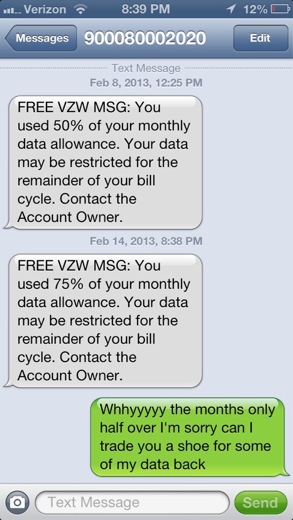 nlawf1's tweet image. Please love me Verizon its a beautiful day and I get this message #DataProblems