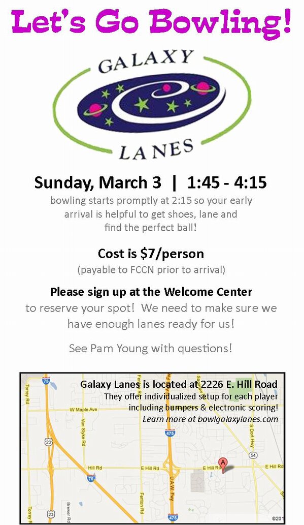 FlushingCCNaz's tweet photo. Join us for bowling at Galaxy Lanes Sun Mar 3 - $7/person #churchfun http://t.co/PlFX8s8E
