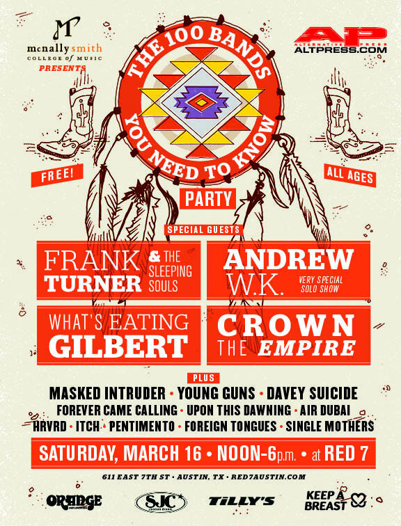 rt guys! #uponthisdawning RT <a href="/AltPress/">altpress</a>: It's BACK! 100 Bands You Need To Know FREE ALL AGES showcase at SXSW on 3/16!