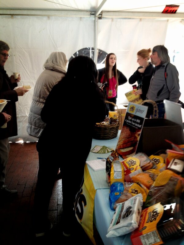 ladyKampkin's tweet photo. Everyone is coming in for some yummy #gf food!  @GlutinoFoods @udisglutenfree http://t.co/onzaGvfT