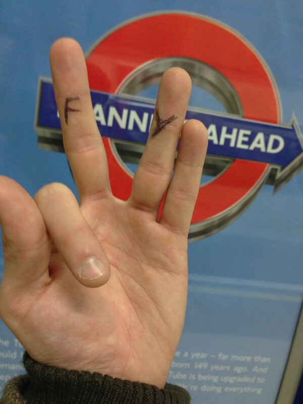 NoiseNextDoor's tweet photo. Best sign ever 
#FingerGraffiti http://t.co/rOUCCzsO