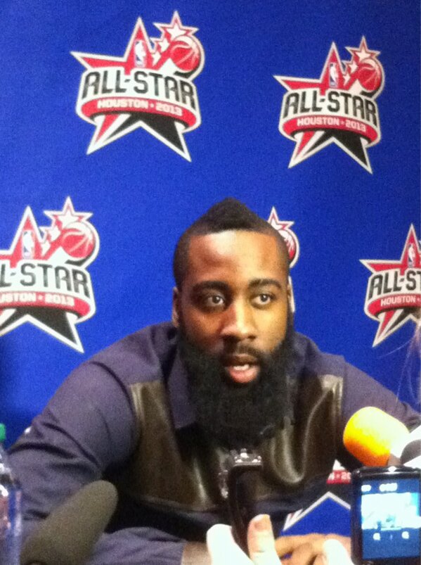 FOX26Houston's tweet photo. #Fox26ForLife #rocketsball #hounews RT @NBAAllStar Behind the scenes with #NBAAllStar @JHarden13, and his beard. http://t.co/tjd6leAe