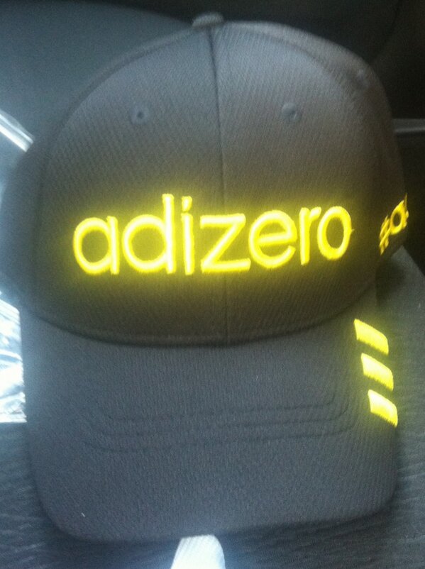 Reaping the new #adizero hats from Taylormade. Going huge in Texas this week