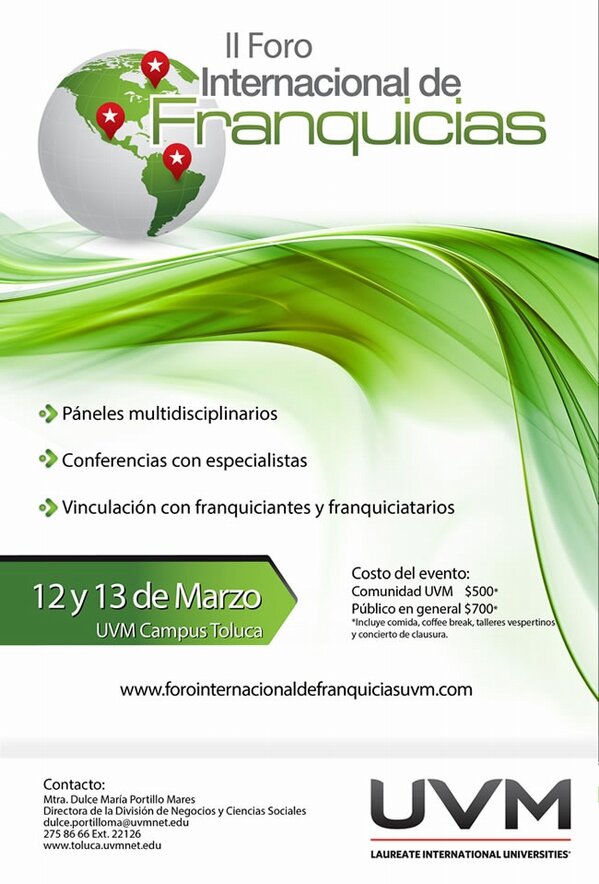 UVMCampusToluca's tweet image. Inscríbete ya!
No pierdas tu lugar en el foro con los mejores exponentes nacionales e internacionales del tema