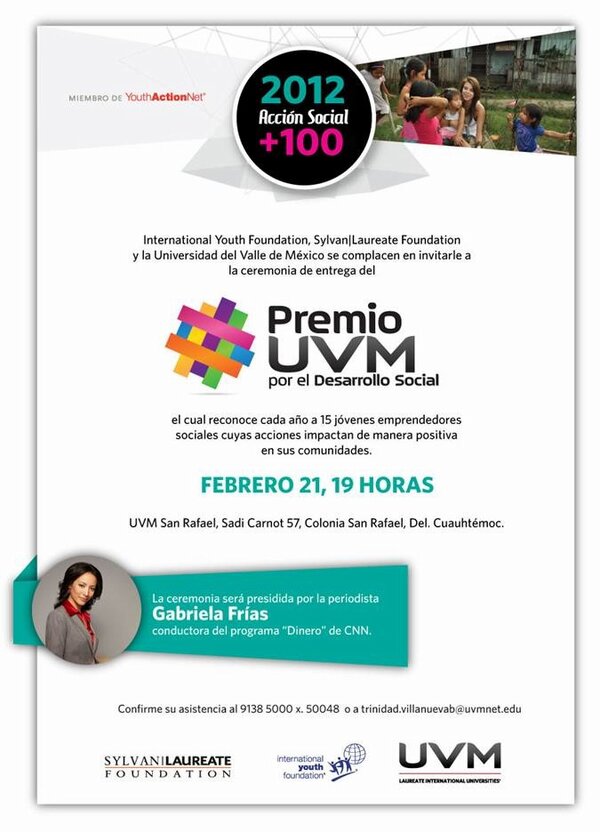 UVMCampusToluca's tweet image. Asiste!  Ceremonia de Entrega del Premio UVM por el Desarrollo Social