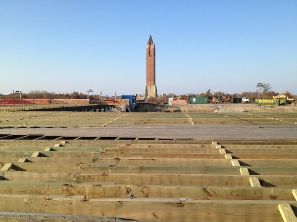 BucketBuoy's tweet image. Boardwalk repairs are underway at #JonesBeachStatePark #PostSandy