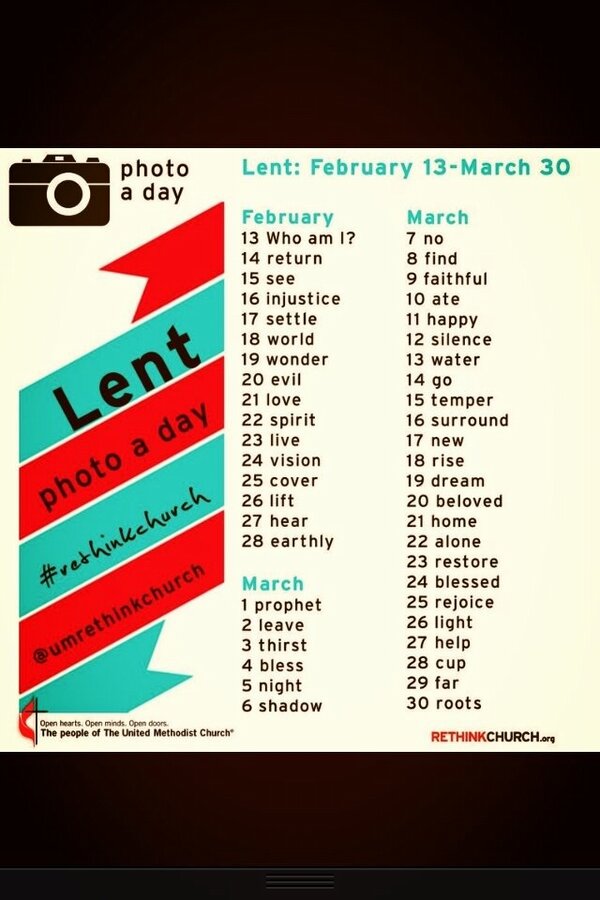 A couple days late, but I'm on board.  #rethinkchurch #40days #lent