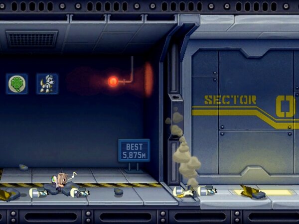 I just flew 1,534m in an explosive game of Jetpack Joyride on iPad. Booyah! bit.ly/rKuWqK