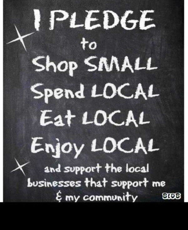 This Xmas We Pledge to #ShopLocal and support our local independent shops, please retweet and keep this trend going!