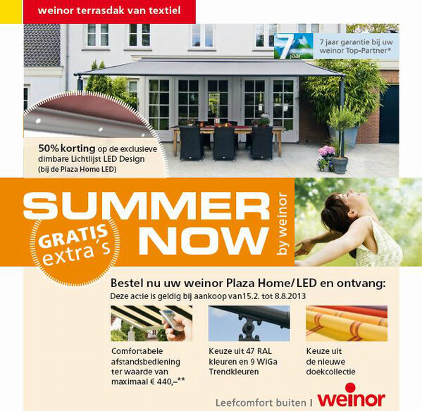 Nu al zomer bij Buitink Apeldoorn! Schaf een prachtige doekoverkapping van #weinor aan!